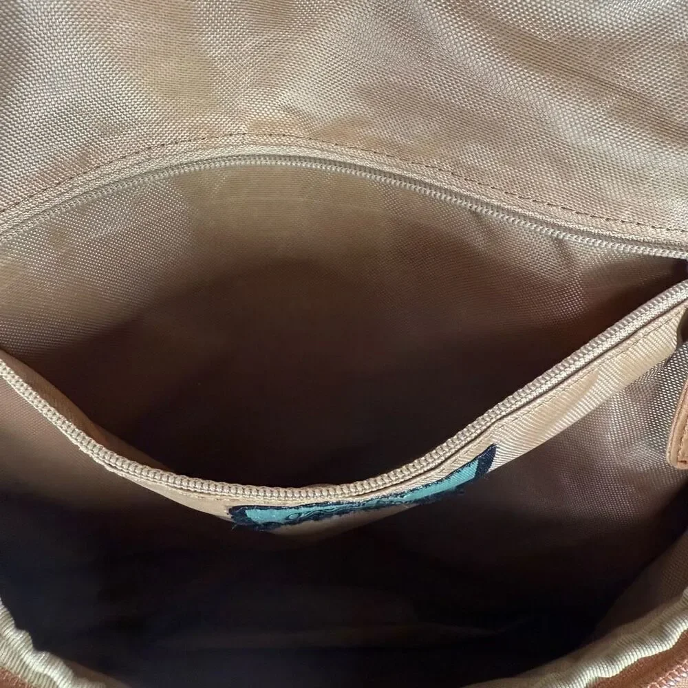 Osgoode Marley convertible backpack Crossbody Pumpkin Color leather bag ￼13x11